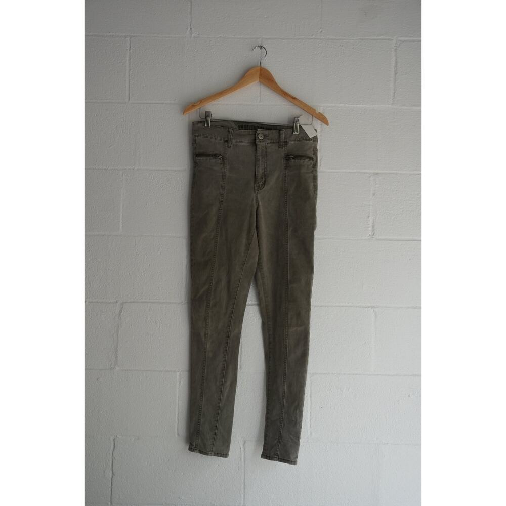 American Eagle Olive Green Skinny‎ Jeans Size 8